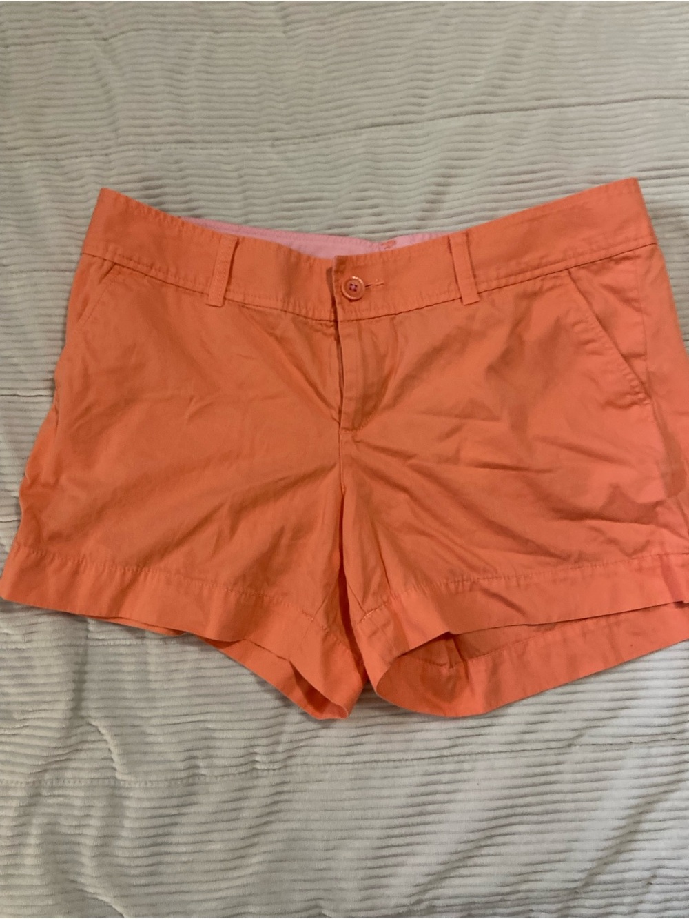 Lilly Pulitzer Coral Orange Cotton Shorts
